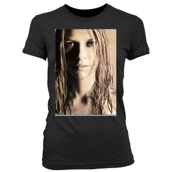 Claire Danes Women's Junior Cut Crewneck T-Shirt