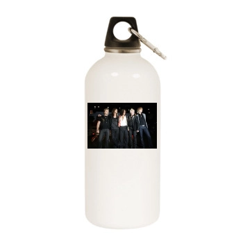 Aerosmith White Water Bottle With Carabiner