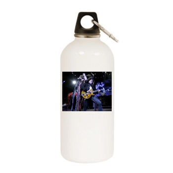 Aerosmith White Water Bottle With Carabiner