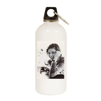 Claudia Cardinale White Water Bottle With Carabiner