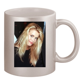 Claudia Schiffer 11oz Metallic Silver Mug