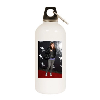 Clea Duvall White Water Bottle With Carabiner