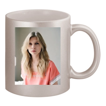 Clemence Poesy 11oz Metallic Silver Mug