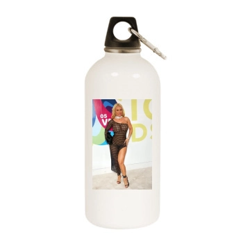 Coco Austin White Water Bottle With Carabiner