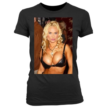 Coco Austin Women's Junior Cut Crewneck T-Shirt