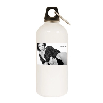 Courteney Cox White Water Bottle With Carabiner