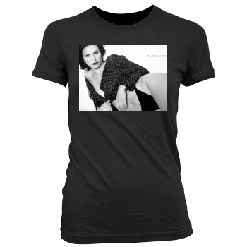 Courteney Cox Women's Junior Cut Crewneck T-Shirt