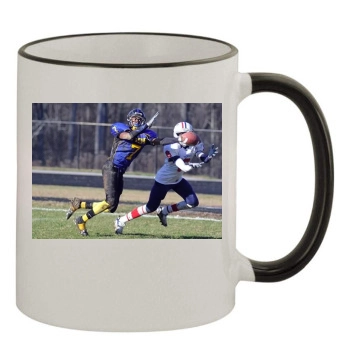 Baltimore Ravens 11oz Colored Rim & Handle Mug