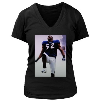 Baltimore Ravens Women's Deep V-Neck TShirt