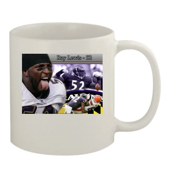 Baltimore Ravens 11oz White Mug