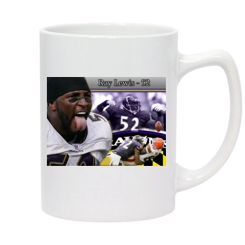 Baltimore Ravens 14oz White Statesman Mug