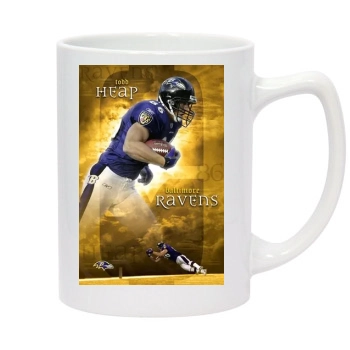 Baltimore Ravens 14oz White Statesman Mug