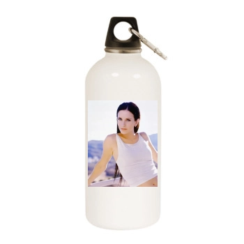 Courteney Cox White Water Bottle With Carabiner