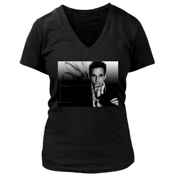 Ben Stiller Women's Deep V-Neck TShirt