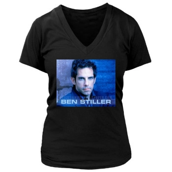 Ben Stiller Women's Deep V-Neck TShirt