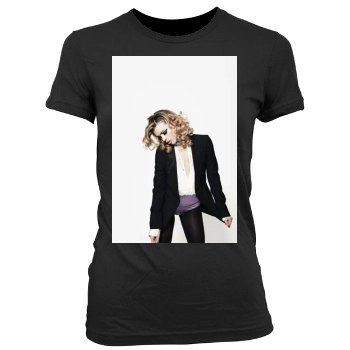 Billie Piper Women's Junior Cut Crewneck T-Shirt