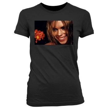 Billie Piper Women's Junior Cut Crewneck T-Shirt