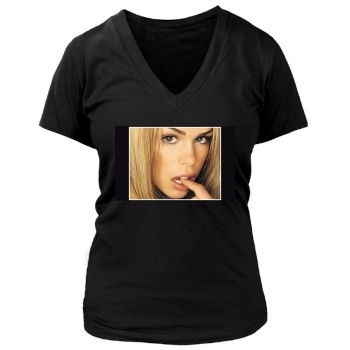 Billie Piper Women's Deep V-Neck TShirt