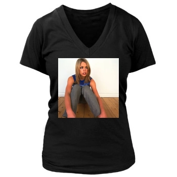 Billie Piper Women's Deep V-Neck TShirt