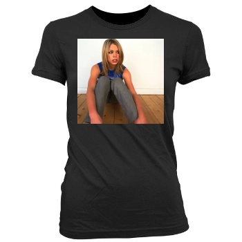 Billie Piper Women's Junior Cut Crewneck T-Shirt