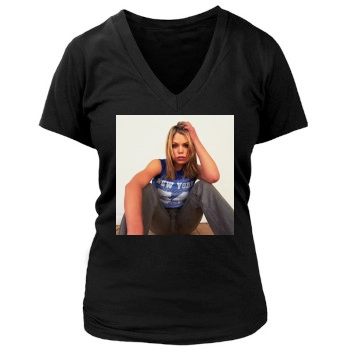 Billie Piper Women's Deep V-Neck TShirt