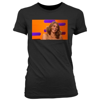 Billie Piper Women's Junior Cut Crewneck T-Shirt