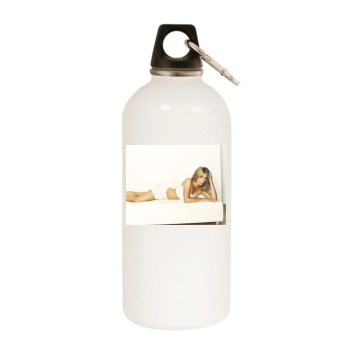 Billie Piper White Water Bottle With Carabiner