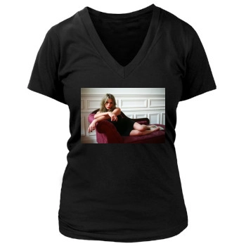 Billie Piper Women's Deep V-Neck TShirt