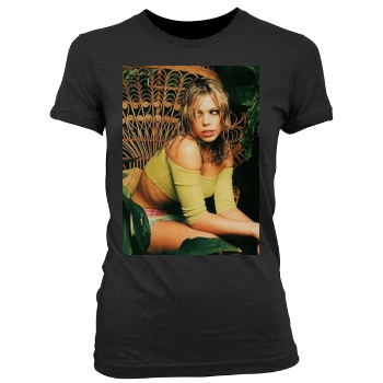 Billie Piper Women's Junior Cut Crewneck T-Shirt