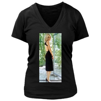 Billie Piper Women's Deep V-Neck TShirt