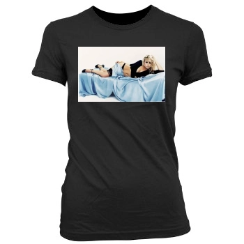 Billie Piper Women's Junior Cut Crewneck T-Shirt