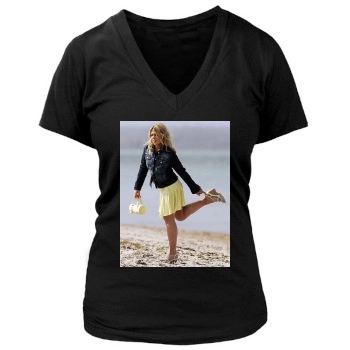 Billie Piper Women's Deep V-Neck TShirt