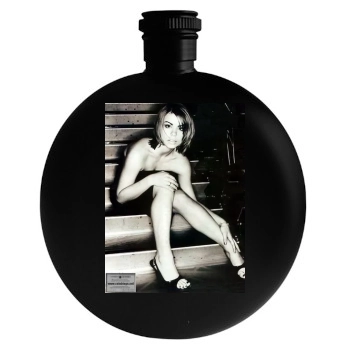 Billie Piper Round Flask