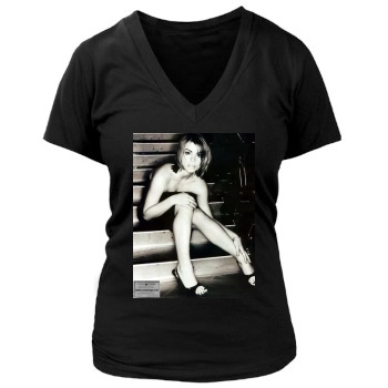 Billie Piper Women's Deep V-Neck TShirt