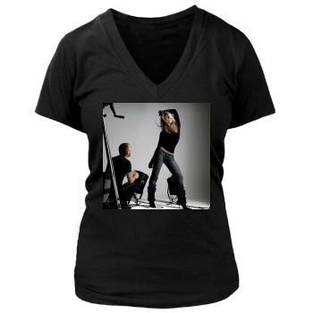 Billie Piper Women's Deep V-Neck TShirt