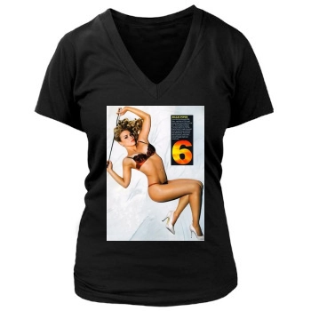 Billie Piper Women's Deep V-Neck TShirt