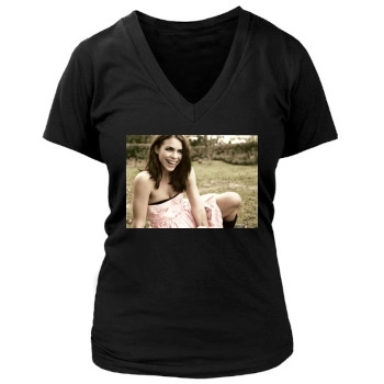 Billie Piper Women's Deep V-Neck TShirt