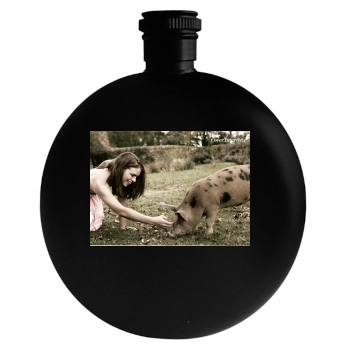 Billie Piper Round Flask