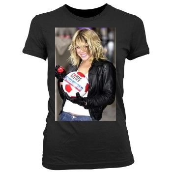 Billie Piper Women's Junior Cut Crewneck T-Shirt