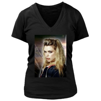 Billie Piper Women's Deep V-Neck TShirt