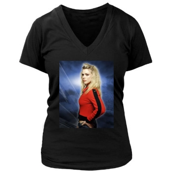 Billie Piper Women's Deep V-Neck TShirt