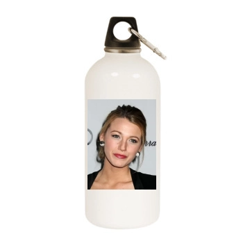 Blake Lively White Water Bottle With Carabiner