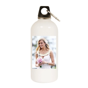 Brooklyn Decker White Water Bottle With Carabiner