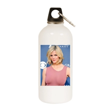 Brooklyn Decker White Water Bottle With Carabiner