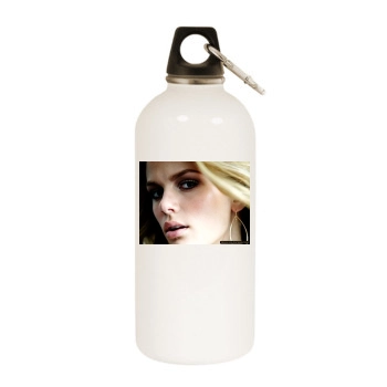 Brooklyn Decker White Water Bottle With Carabiner