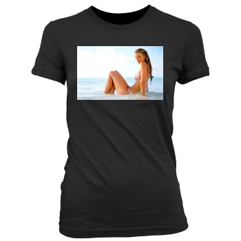 Brooklyn Decker Women's Junior Cut Crewneck T-Shirt