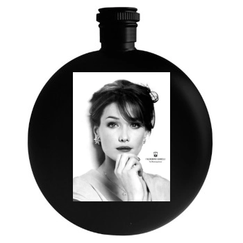 Carla Bruni Round Flask