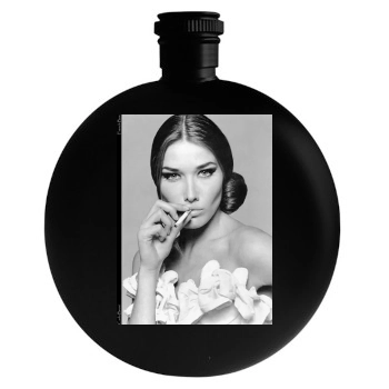 Carla Bruni Round Flask