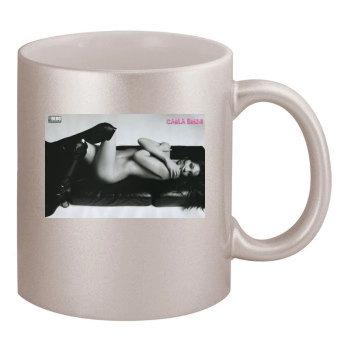 Carla Bruni 11oz Metallic Silver Mug