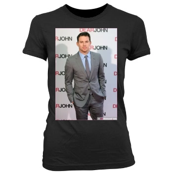 Channing Tatum Women's Junior Cut Crewneck T-Shirt